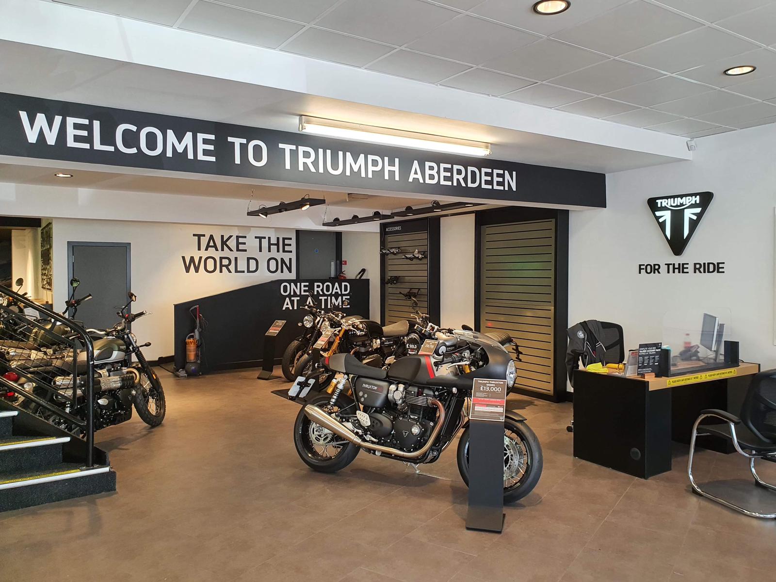 Triumph motorcycle store shop near me